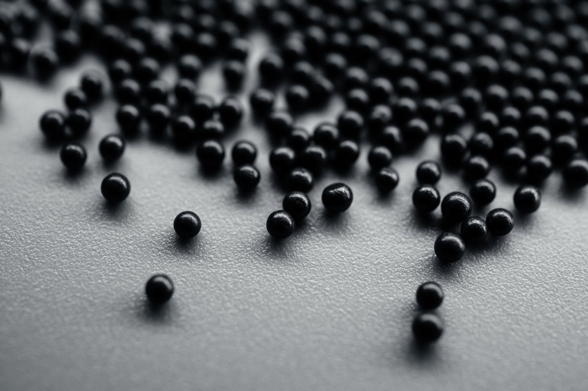 Abrasive blasting media close-up