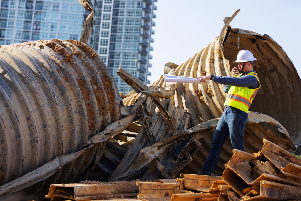 Site inspection during restoration